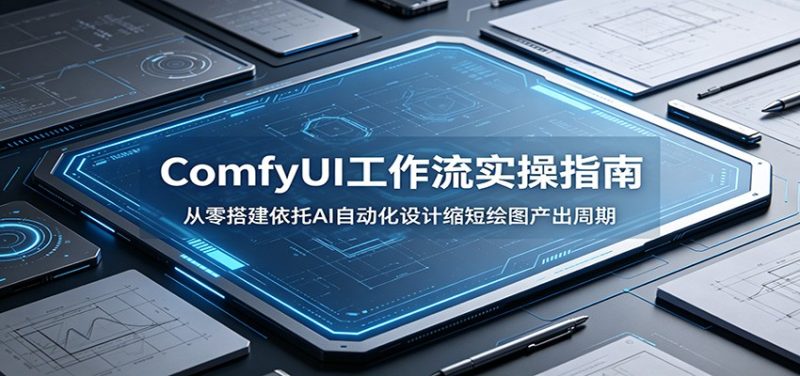 ComfyUI 工作流实操指南：从零搭建依托AI自动化设计缩短绘图产出周期万象阁-VIP网课-网赚项目-创业项目-精品资源-技能教程万象阁