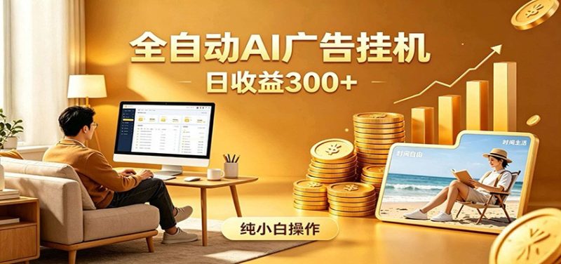 AI风口项目，全程解放双手，后台自动运行赚取收益，每天稳定收益300+万象阁-VIP网课-网赚项目-创业项目-精品资源-技能教程万象阁