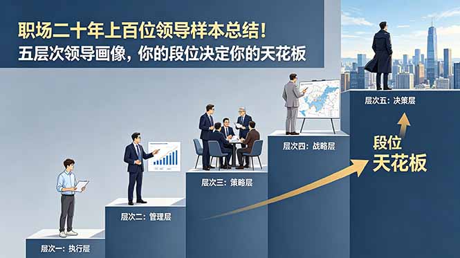 付费文章：职场二十年上百位领导样本总结！五层次领导画像，你的段位决定你的天花板万象阁-VIP网课-网赚项目-创业项目-精品资源-技能教程万象阁
