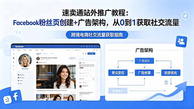 速卖通站外推广教程：Facebook粉丝页创建+广告架构，从0到1获取社交流量万象阁-VIP网课-网赚项目-创业项目-精品资源-技能教程万象阁