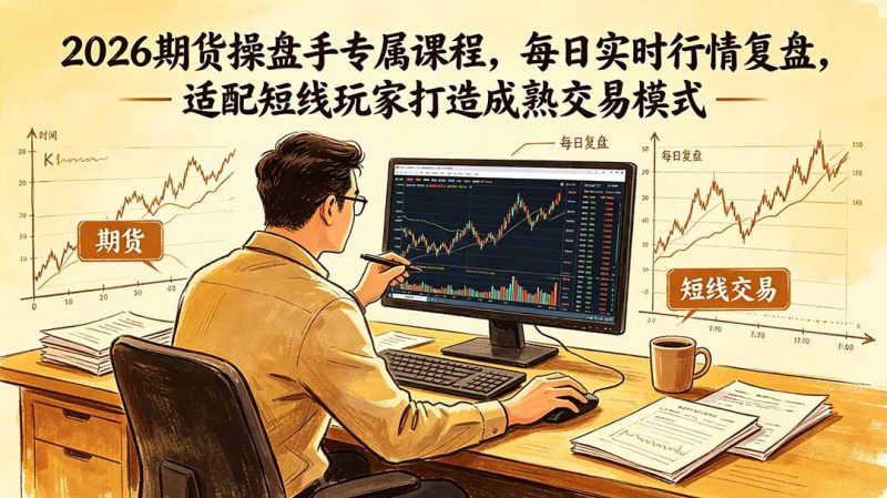 2026期货操盘手专属课程-更新6月，每日实时行情复盘，适配短线玩家打造成熟交易模式万象阁-VIP网课-网赚项目-创业项目-精品资源-技能教程万象阁