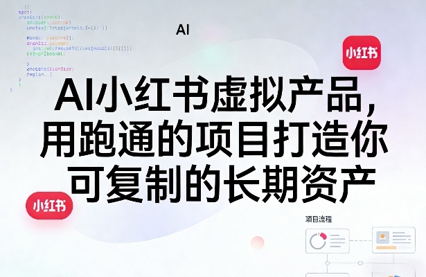 AI小红书虚拟产品，用跑通的项目打造你可复制的长期资产(更新)万象阁-VIP网课-网赚项目-创业项目-精品资源-技能教程万象阁
