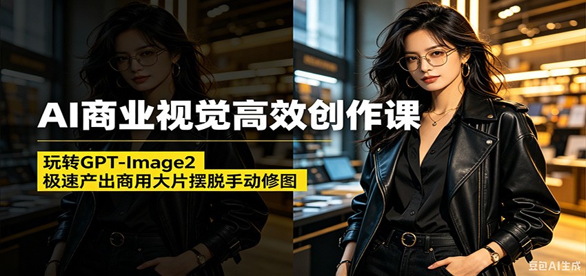 图片[1]万象阁-VIP网课-网赚项目-创业项目-精品资源-技能教程AI商业视觉高效创作课：玩转GPT-Image2，极速产出商用大片摆脱手动修图(更新)万象阁-VIP网课-网赚项目-创业项目-精品资源-技能教程万象阁