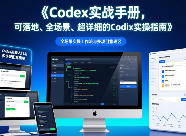 Codex实战手册，可落地、全场景、超详细的Codex实操指南万象阁-VIP网课-网赚项目-创业项目-精品资源-技能教程万象阁