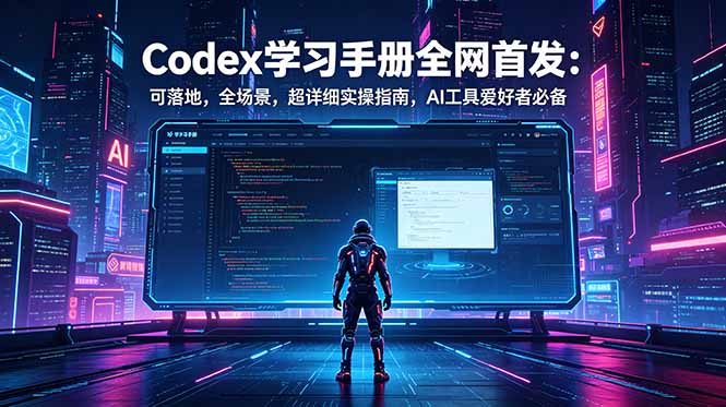 Codex学习手册全网首发：可落地，全场景，超详细实操指南，AI工具爱好者必备万象阁-VIP网课-网赚项目-创业项目-精品资源-技能教程万象阁