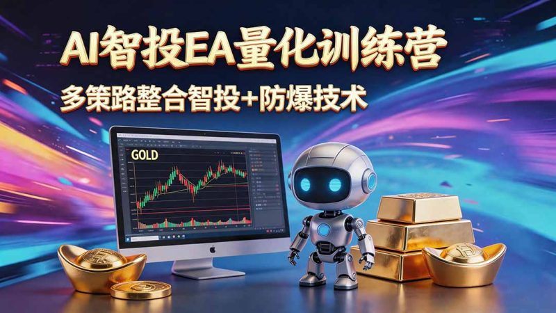 AI智投EA量化运营技术，自动化黄金操盘技术，小白也可以轻松上手日入1000+万象阁-VIP网课-网赚项目-创业项目-精品资源-技能教程万象阁