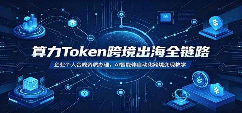 算力Token跨境出海全链路:企业个人合规资质办理,AI智能体自动化跨境变现教学万象阁-VIP网课-网赚项目-创业项目-精品资源-技能教程万象阁