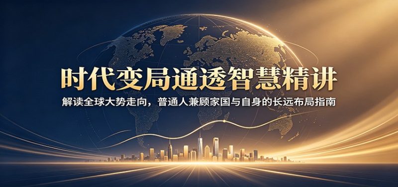 时代变局通透智慧精讲:解读全球大势走向,普通人兼顾家国与自身的长远布局指南万象阁-VIP网课-网赚项目-创业项目-精品资源-技能教程万象阁