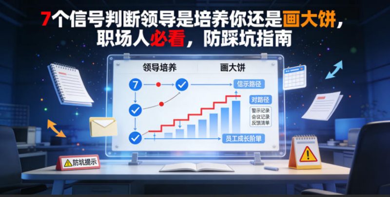 付费文章:7个信号判断领导是培养你还是画大饼,职场人必看,防踩坑指南万象阁-VIP网课-网赚项目-创业项目-精品资源-技能教程万象阁