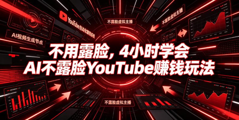 不用露脸,4小时学会AI不露脸YouTube賺钱玩法【原创双语字幕】万象阁-VIP网课-网赚项目-创业项目-精品资源-技能教程万象阁