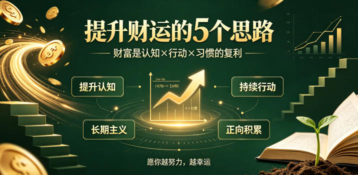 付费文章:提升财运的5个思路——财富是认知x行动x习惯的复利,愿你越努力,越幸运万象阁-VIP网课-网赚项目-创业项目-精品资源-技能教程万象阁