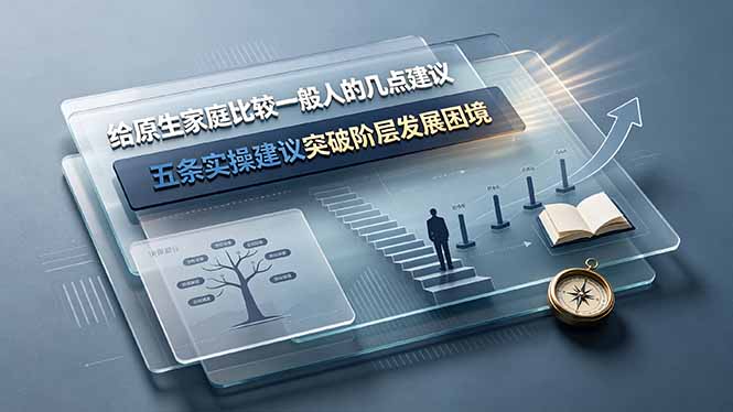 付费文章:给原生家庭比较一般人的几点建议,五条实操建议突破阶层发展困境万象阁-VIP网课-网赚项目-创业项目-精品资源-技能教程万象阁