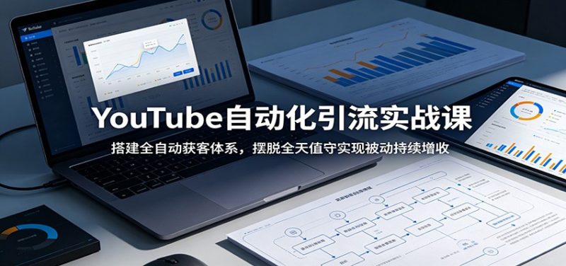 YouTube自动化引流实战课:搭建全自动获客体系,摆脱全天值守实现被动持续增收万象阁-VIP网课-网赚项目-创业项目-精品资源-技能教程万象阁