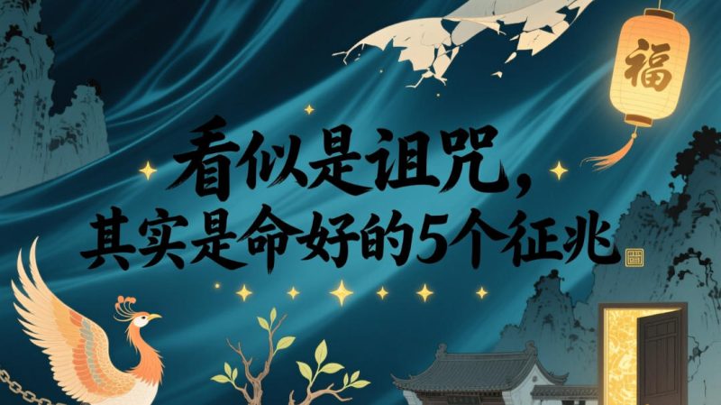 付费文章:看似是诅咒,其实是命好的5个征兆万象阁-VIP网课-网赚项目-创业项目-精品资源-技能教程万象阁